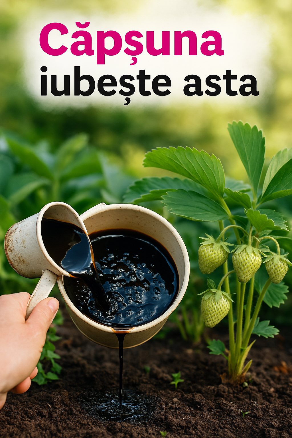 fertilizare naturală a căpșunilor în iunie