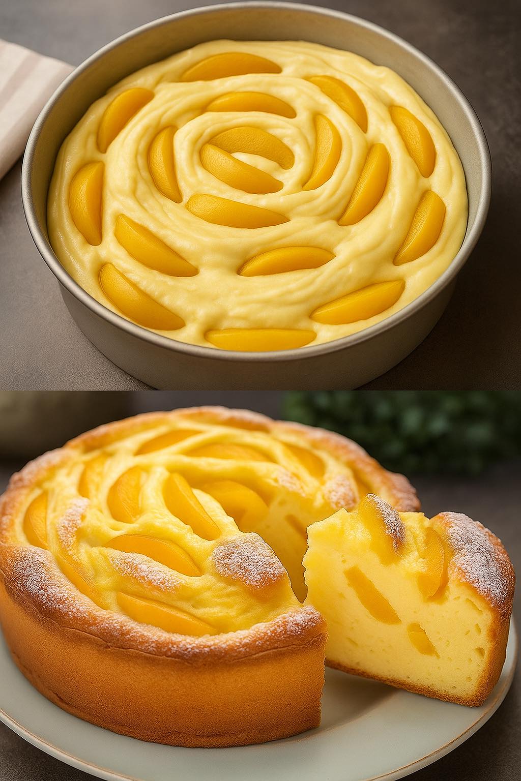 tort cu caise si budinca